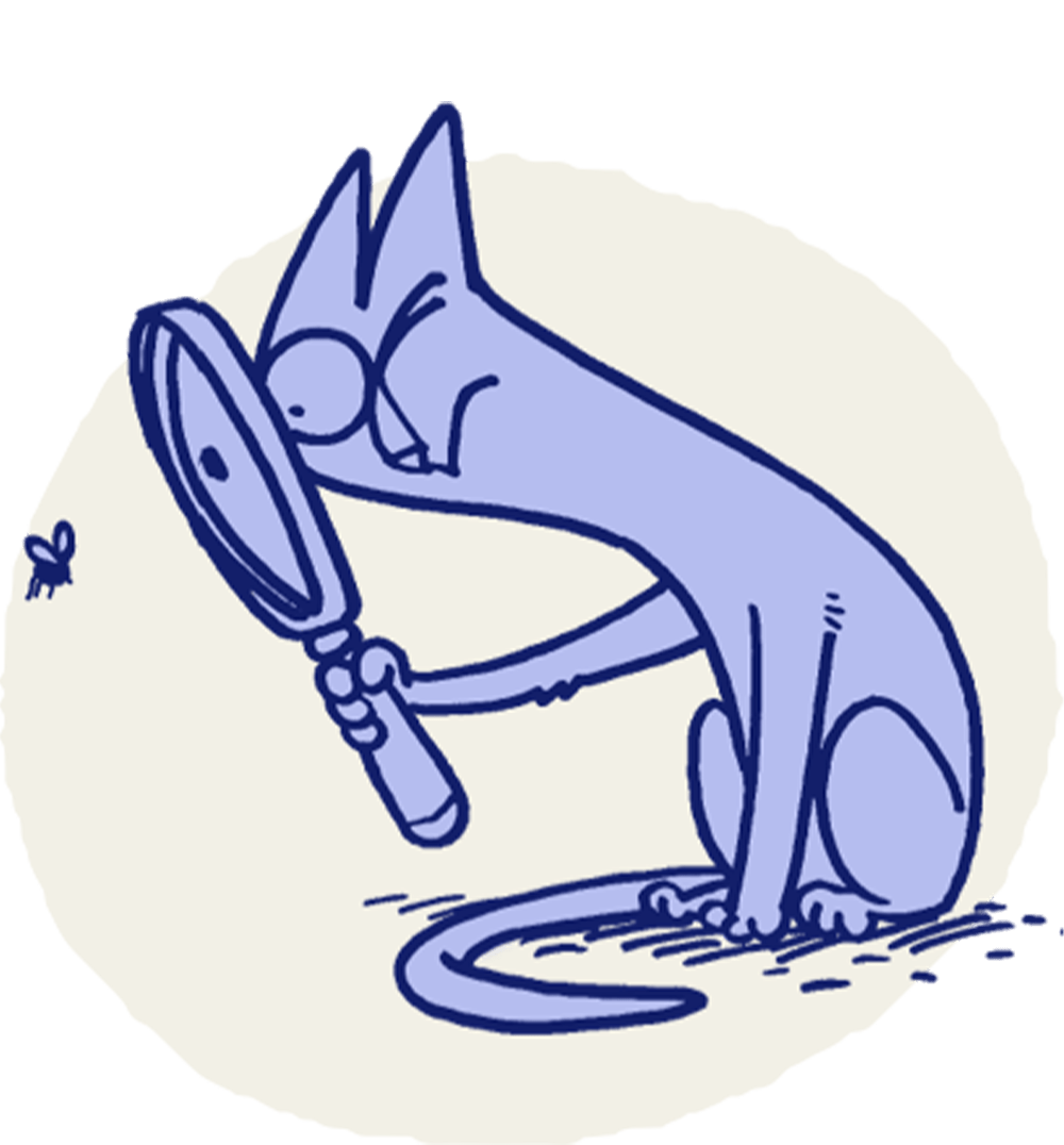 Zodic Cats Icons Scorpio Blue